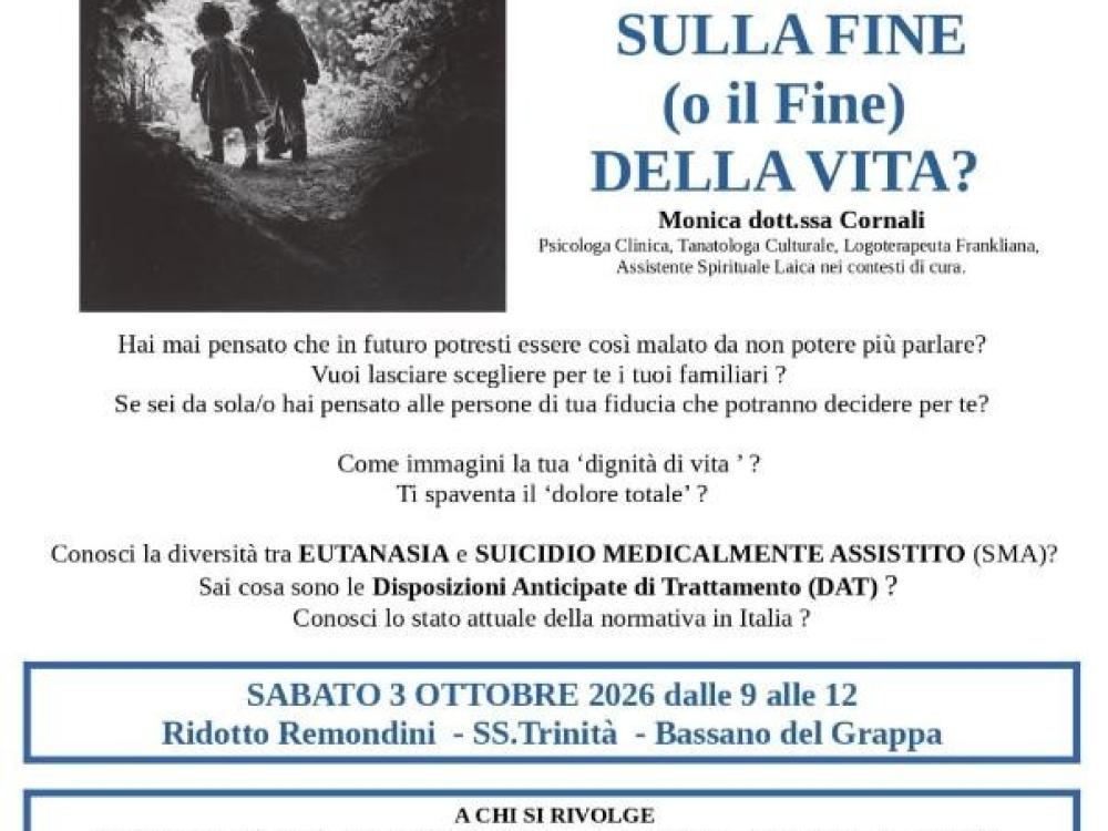 Incontro aperto a tutti a Bassano del Grappa